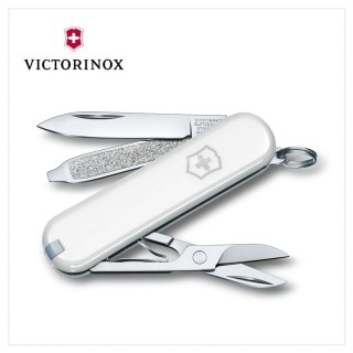 【VICTORINOX 瑞士維氏】Classic7用瑞士刀/白(0.6223.7)