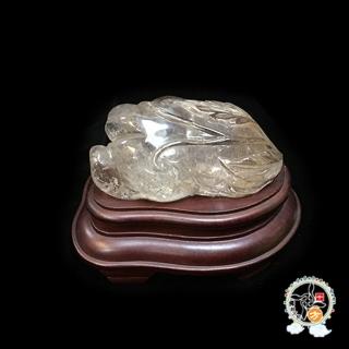 【十方佛教文物】金絲髮晶佛手擺件(提升膽識  興旺事業)