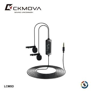 【CKMOVA麥克風】LCM5D 全向電容式雙頭領夾式麥克風 3.5mm(勝興公司貨)