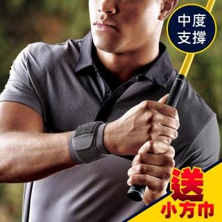 【3M】護多樂/可調式護腕2入 黑色/運動護具(46378《送 攜帶型小方巾》)