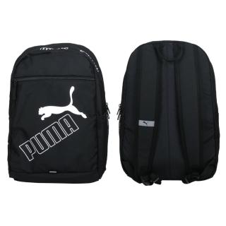 【PUMA】大型後背包-肩背包 雙肩包 筆電包 15吋筆電 旅行包 20L 黑白(07729501)