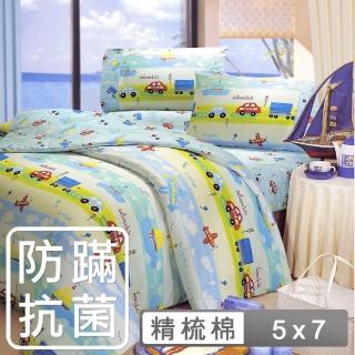 【HongYew 鴻宇】100%美國棉 防蹣抗菌 兩用被套-夢想號(單人)