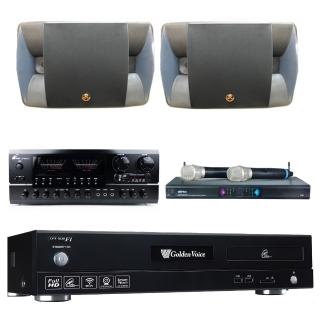【金嗓】伴唱機 大容量4TB硬碟+擴大機+無線麥克風+喇叭(CPX-900 F1+BT-889 PRO+MR-9000III+P-500)