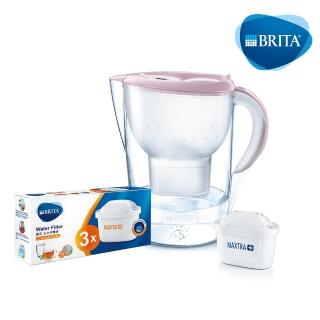 【BRITA】Marella 3.5L馬利拉濾水壺+3入去水垢濾芯(共4芯)