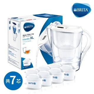 【BRITA】Marella 3.5L馬利拉濾水壺+6入全效型濾芯(共7芯)