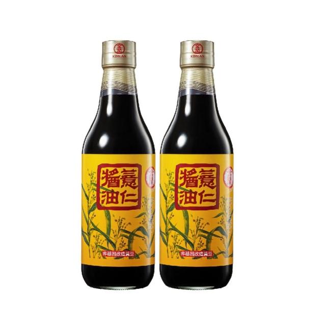 【金蘭食品】薏仁醬油590ml x2入(薏仁/香氣/營養/頂級醬油)