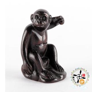 【十方佛教文物】招財猴{檀木}開運精品(平安財運順利)