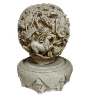 【十方佛教文物】時來運轉12生肖轉運球座(平安財運順利)