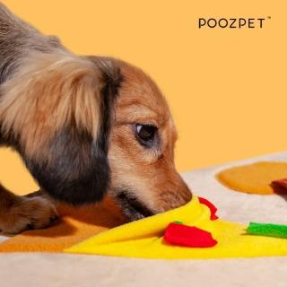 【POOZPET】寵物氣味遊戲墊 肥宅快樂餐 貓狗皆適用(遊戲 學習 訓練 探索 打發時間 舒緩情緒 糾正不良飲食)