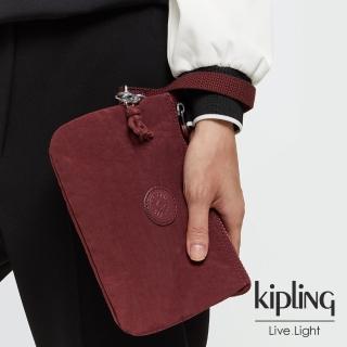 【KIPLING】迷人微醺紅多層配件包-CREATIVITY XL