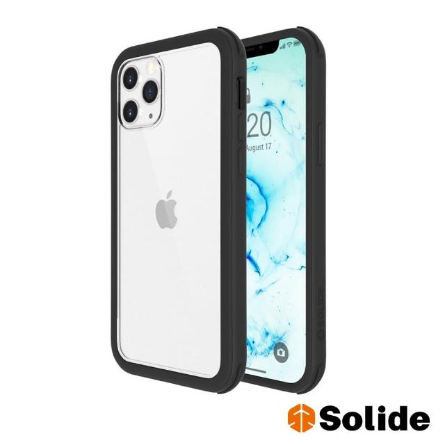 【SOLiDE】維納斯 iPhone 12 Pro Max 軍規抗菌防摔手機殼-極致黑(99%抗菌軍規防摔)