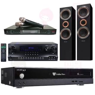 【金嗓】伴唱機 大容量4TB硬碟+擴大機+無線麥克風+喇叭(CPX-900 A3+DW1+LM-750+ S-RS55TB)