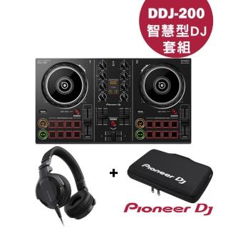 【Pioneer DJ】DDJ-200控制器+HDJ-CUE1+攜行收納袋(全民搖滾DJ組)