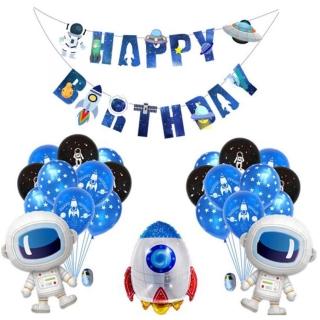 宇宙太空人系生日套餐組(生日 生日氣球  派對 生日派對)