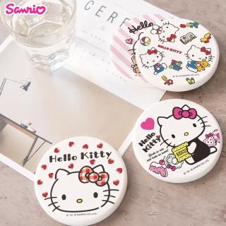 【收納王妃】三麗鷗 Sanrio Hello Kitty珪藻土杯墊2入組 矽藻土 硅藻土(10x10cm)