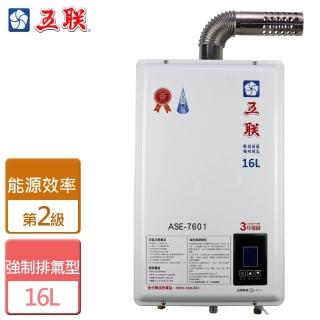 【五聯】16L智能恆溫強制排氣熱水器北北基安裝(ASE-7601)