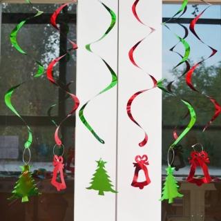 Merry Christmas聖誕節系列螺旋掛飾1組(聖誕節 聖誕節佈置 聖誕 氣球 聖誕吊飾 掛飾)