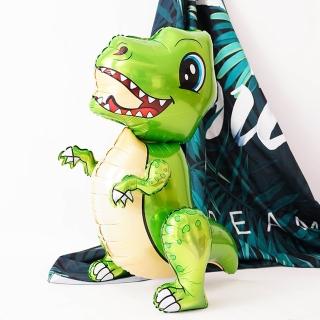 4D立體可愛恐龍組裝鋁膜氣球1組(恐龍氣球 生日氣球 恐龍主題 派對佈置)