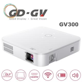 【GD · GV】GV300無線微型高亮行動投影機-晶漾白-七月起為灰色盒裝