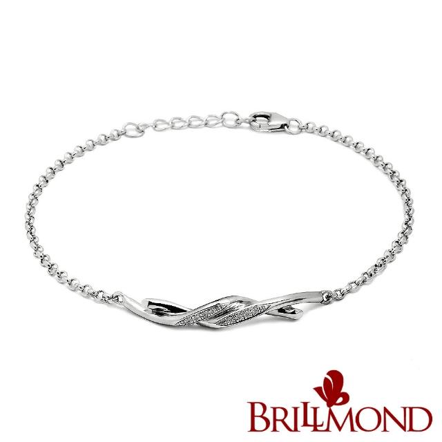 【BRILLMOND JEWELRY】優雅舞動天然真鑽手鍊(天然真鑽 925銀台)