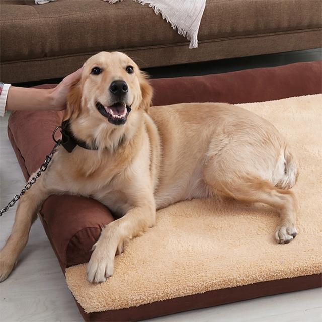 【萌貝貝】L超大款 超厚可拆洗舒適寵物沙發墊(床墊 狗窩 狗床)