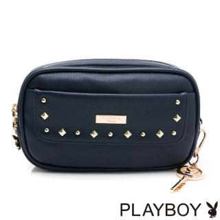 【PLAYBOY】腰包可單肩背 輕搖滾系列(藍色)