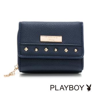 【PLAYBOY】短夾 輕搖滾系列(藍色)