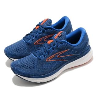 【BROOKS】慢跑鞋 Glycerin 19 運動 男鞋 路跑 緩震 DNA科技 透氣 健身 球鞋 藍 紅(1103561D461)