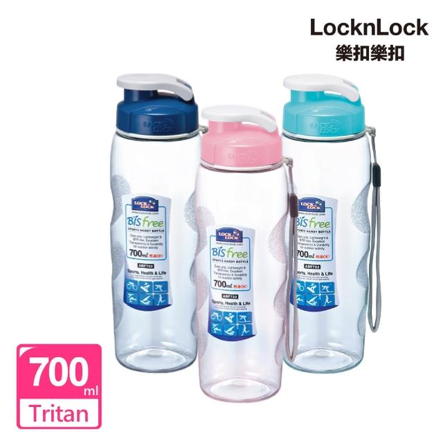 【LOCK & LOCK 樂扣樂扣】Tritan優質水壺700ml\附掛帶(三色任選)