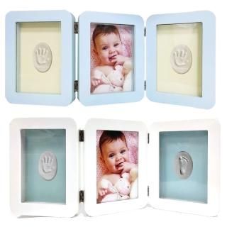 【OnceBaby】寶寶手足模印相框-豪華桌上型(紀念品 彌月禮盒)