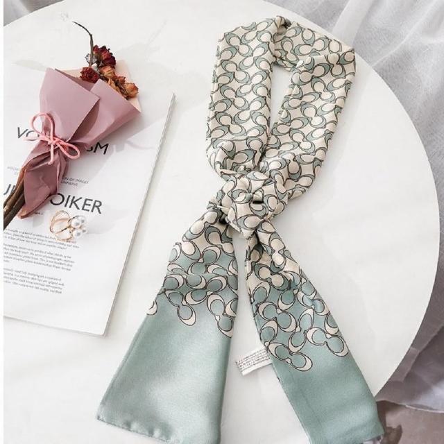 Vivi 流行生活館 韓版春秋百搭領巾 長絲巾 湖水綠 Momo購物網