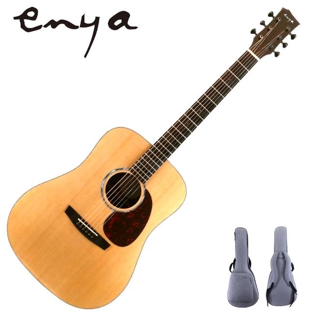 【ENYA】嚴選ED-Q1特級雲杉單板吉他-41吋D筒/印度玫瑰木側板/附贈千元好禮(單板吉他)