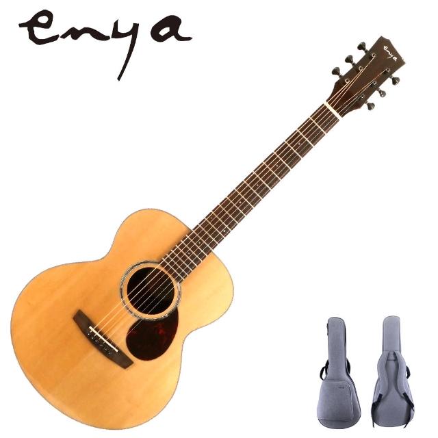 【ENYA】嚴選EM-Q1特級雲杉單板旅行吉他-36吋AJ筒/印度玫瑰木側板/附贈千元好禮(單板吉他)