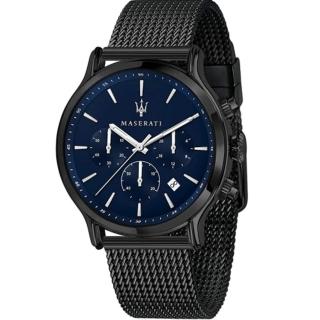 【MASERATI 瑪莎拉蒂】瑪莎拉蒂BLUE EDITION EPOCA 湛藍系米蘭三針腕錶(R8873618008)