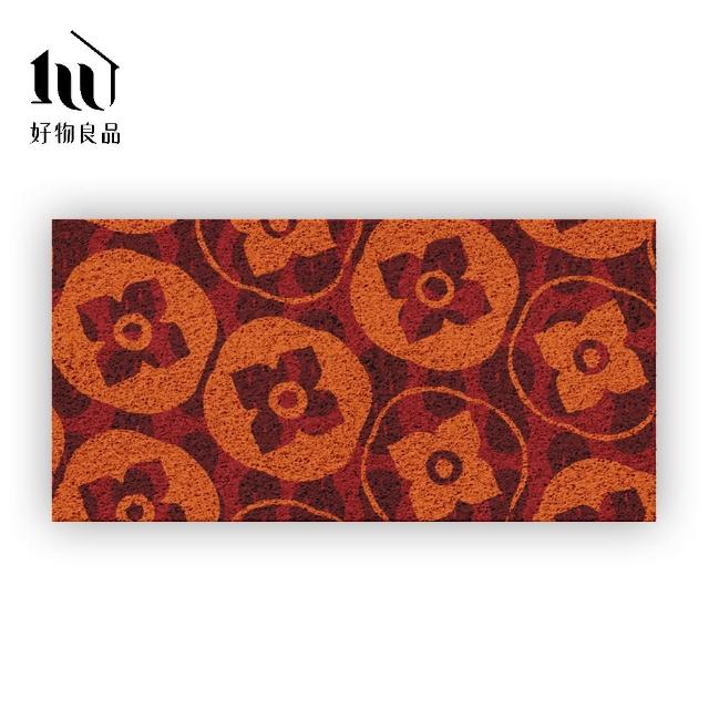 【好物良品】60x120cm_長形款過年新春開運可剪裁玄關大門絲圈刮泥地墊(防滑刮泥墊 進門腳踏墊清潔除塵地墊)
