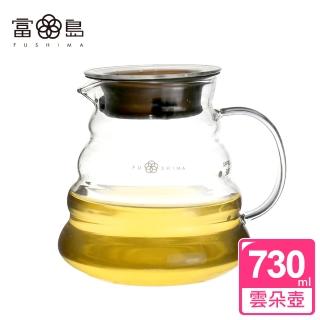 【FUSHIMA 富島】雲朵耐熱玻璃壺730ML*2入