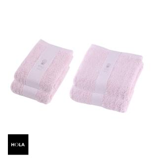 【HOLA】組 土耳其純棉浴巾x2+毛巾x2 粉