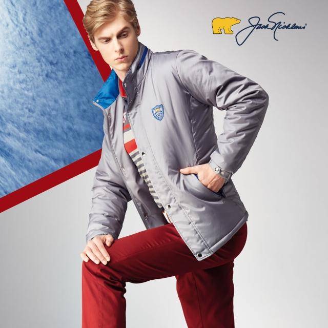 Jack Nicklaus【Jack Nicklaus】金熊Golf男款進口布料保暖外套(灰色)