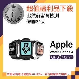 【Apple 蘋果】A級福利品 Watch Series 4 GPS+行動網路 40mm 不鏽鋼錶殼(不含錶帶)