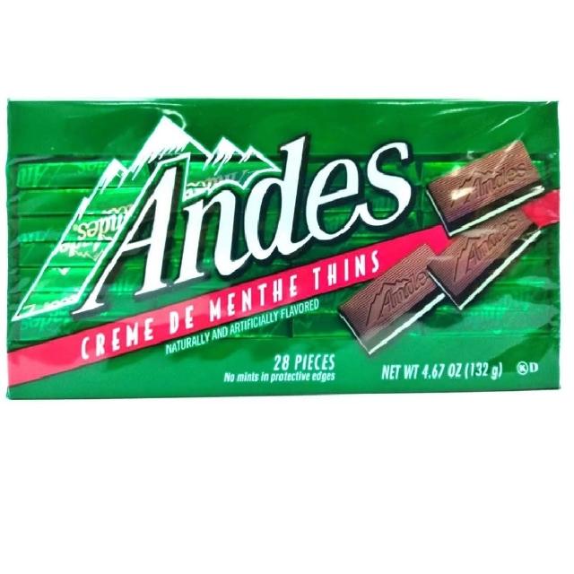 【ANDES】安迪士單薄荷可可薄片(132g)