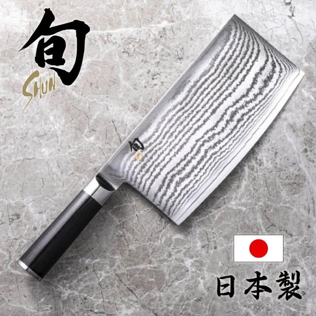 【KAI 貝印】旬 Shun Classic 日本製中華廚房用刀 18cm DM-0712(高碳鋼 日本製刀具)