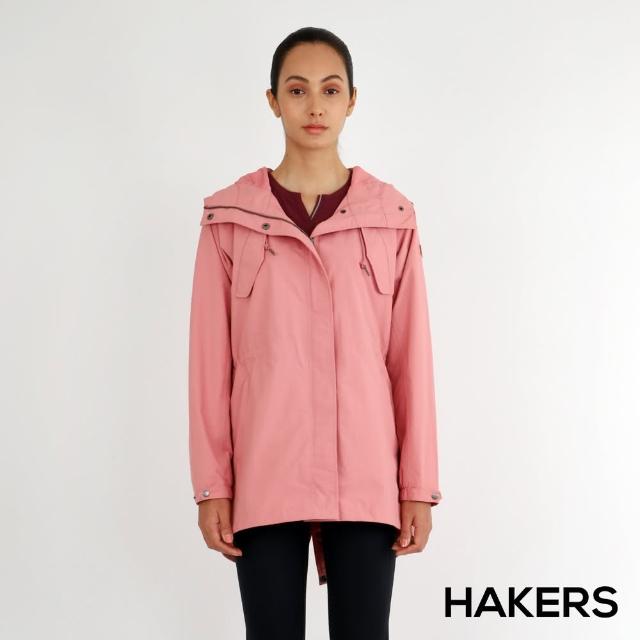 HAKERS 哈克士【HAKERS 哈克士】女 防水外套(玫灰色)