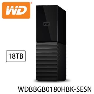 【WD 威騰】My Book 18TB USB3.0 3.5吋外接硬碟(WDBBGB0180HBK-SESN)