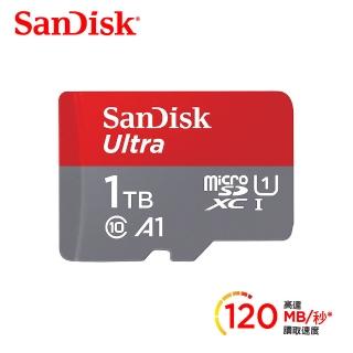 【SanDisk 晟碟】Ultra microSDXC UHS-I A1 1T記憶卡 120MB/s(公司貨)