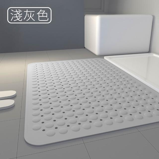 【樂居安】2入 德國TUV認證 TPE環保親膚 強力吸盤浴室防滑止滑墊 70x40cm