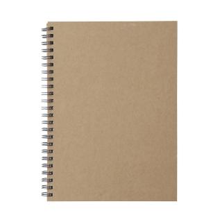 【MUJI 無印良品】雙環筆記本/空白/80張.A5.米