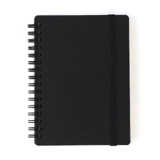 【MUJI 無印良品】上質紙雙環筆記本/6mm橫線.附帶/80張.A6