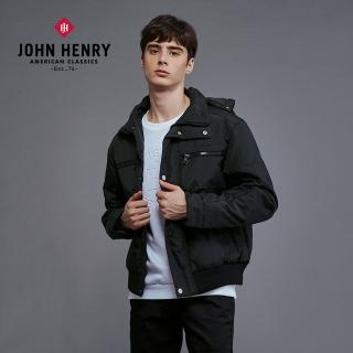 【JOHN HENRY】鋪棉連帽外套-深綠