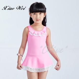 【Apple 蘋果牌】女童連身裙泳裝(NO.108601)