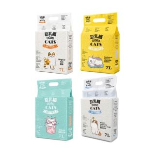 【DORO CATS 豆乳貓】豆腐貓砂7L-6入(豆腐砂、貓砂、環保貓砂)